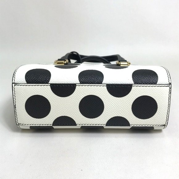 DOLCE&GABBANA Dot pattern Hand Bag Mini Shoulder Bag 2 way bag - Picture 4 of 12